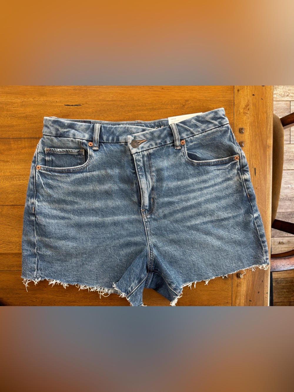 AE Stretch Curvy Denim Mom Short